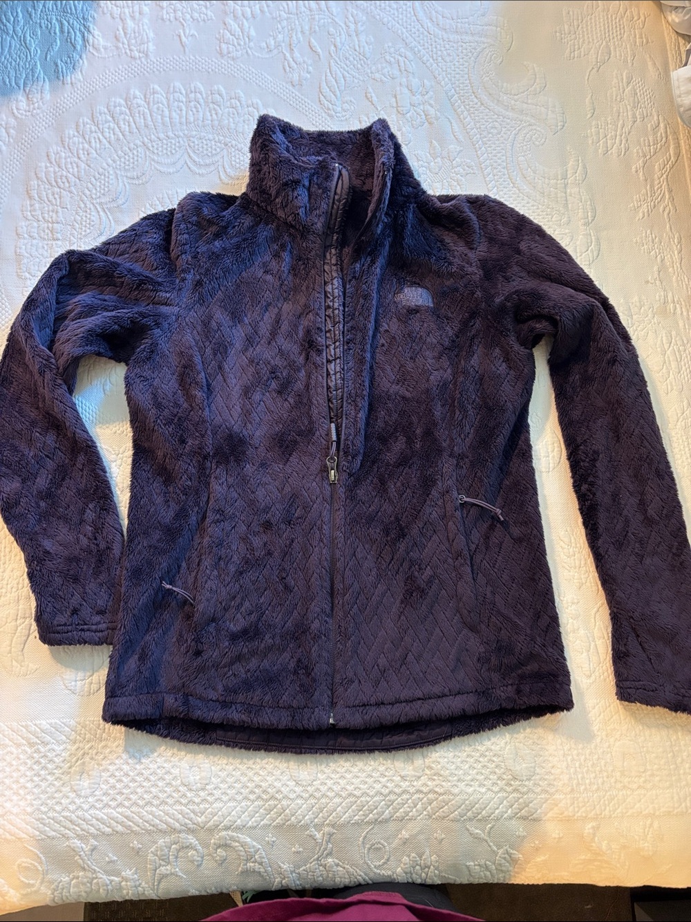 The North Face Plush Full-Zip Jacket in Deep Navy